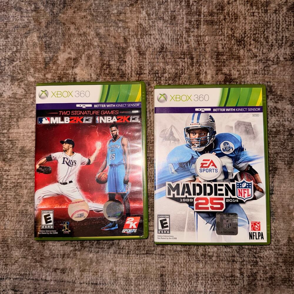 Xbox 360 Video Game Lot - EA Sports & 2K Sports
(2 Games)